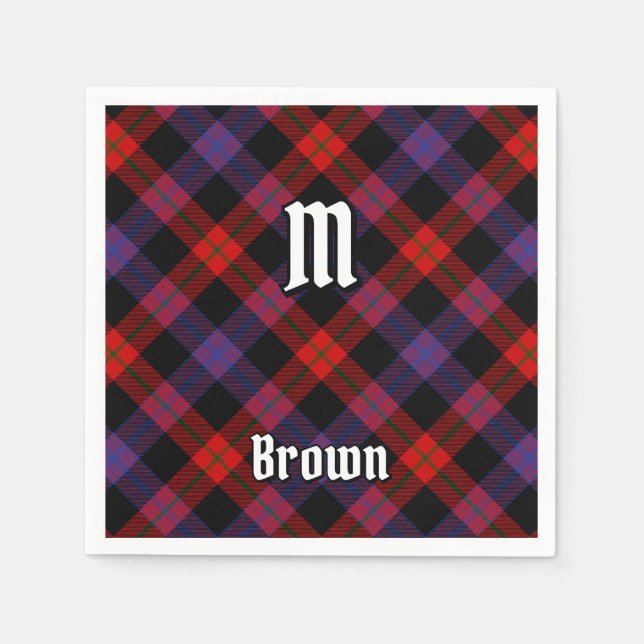 Clan Brown Tartan Serviette (Vorderseite)