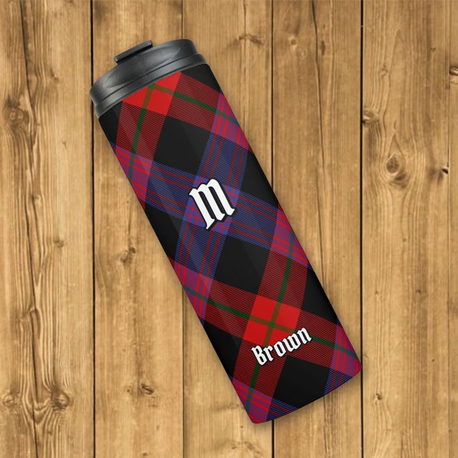 Clan Brown Tartan Thermosbecher (Von Creator hochgeladen)