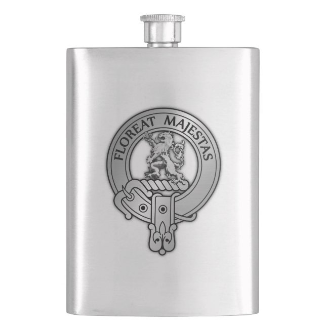 Clan Brown Wappen Flachmann (Vorderseite)