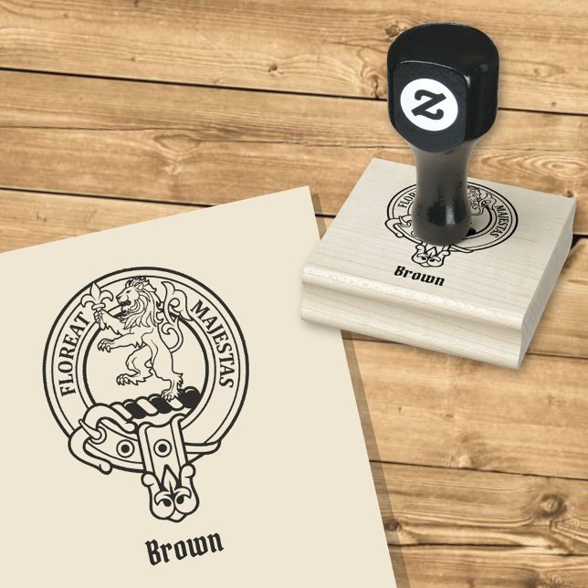 Clan Brown Wappen Gummistempel (Von Creator hochgeladen)