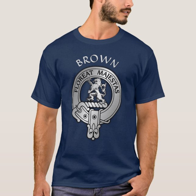 Clan Brown Wappen T-Shirt (Vorderseite)