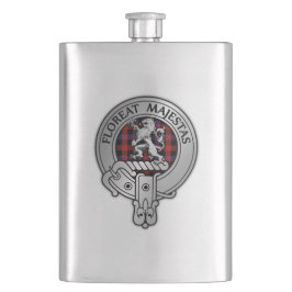 Clan Brown Wappen & Tartan Flachmann