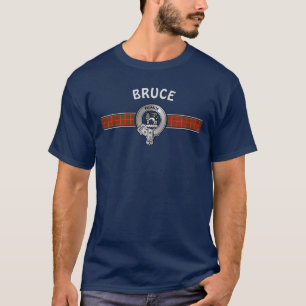 Clan Bruce (Edit) Wappen & Tartan T-Shirt