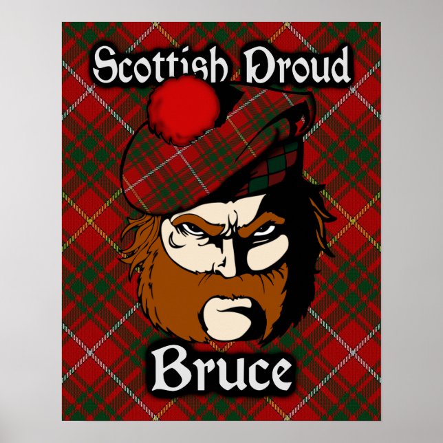 Clan Bruce Scottish Tartan Poster (Vorne)