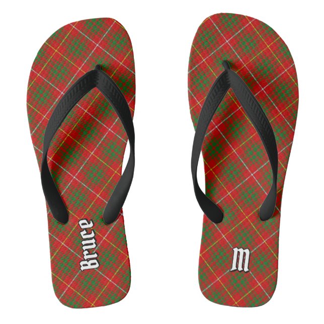 Clan Bruce Tartan Flip Flops (Fußbett)