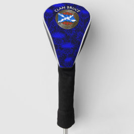 Clan Bruce Tartan Knot & Flag Golf Headcover