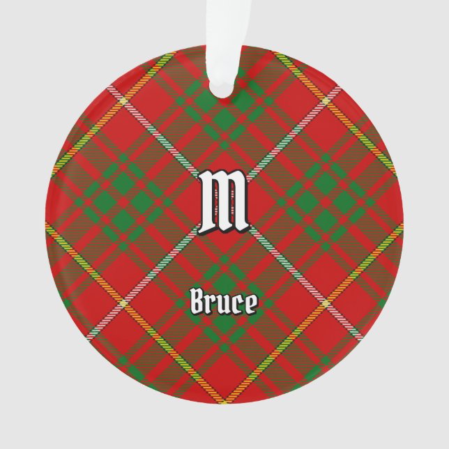Clan Bruce Tartan Ornament (Vorderseite)