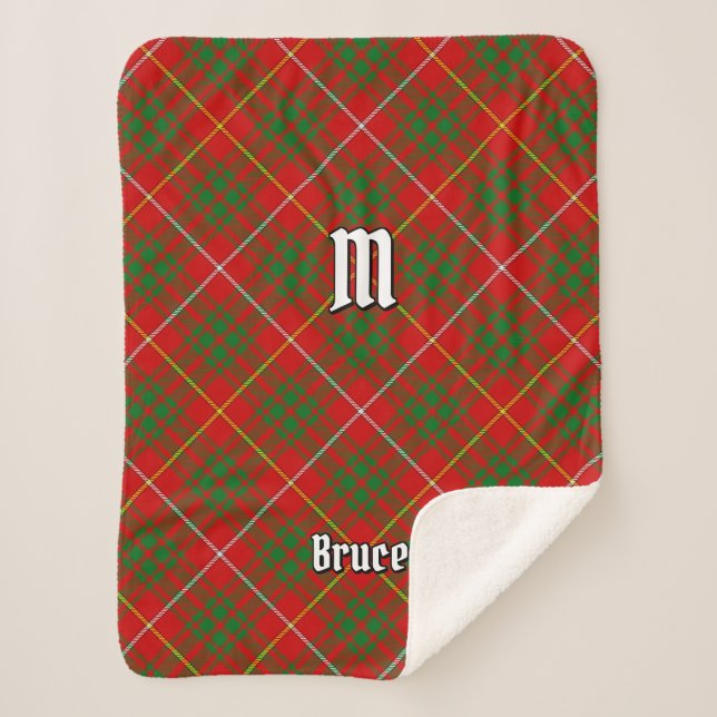Clan Bruce Tartan Sherpadecke (Vorderseite)