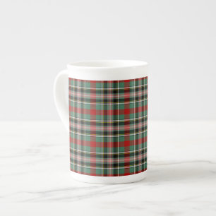 Clan Bruce von Kinnaird Tartan Prozellantasse