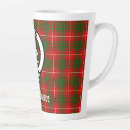 Clan Bruce Wappen Abzeichen & Tartan Milchtasse