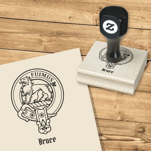 Clan Bruce Wappen Rubber Briefmarke Gummistempel (Von Creator hochgeladen)