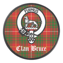 Clan Bruce Wappen Tartan Custom Eishockey Puck