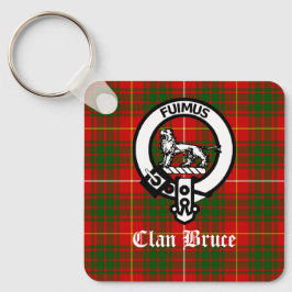 Clan Bruce Wappen Tartan Custom Schlüsselanhänger