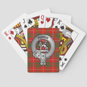 Clan Bruce Wappen & Tartan Spielkarten