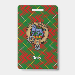 Clan Bruce Wappen über die Jagd auf Tartan Ausweis