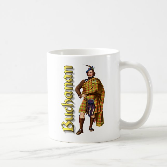 Clan Buchanan altes Schottland Kaffeetasse (Rechts)