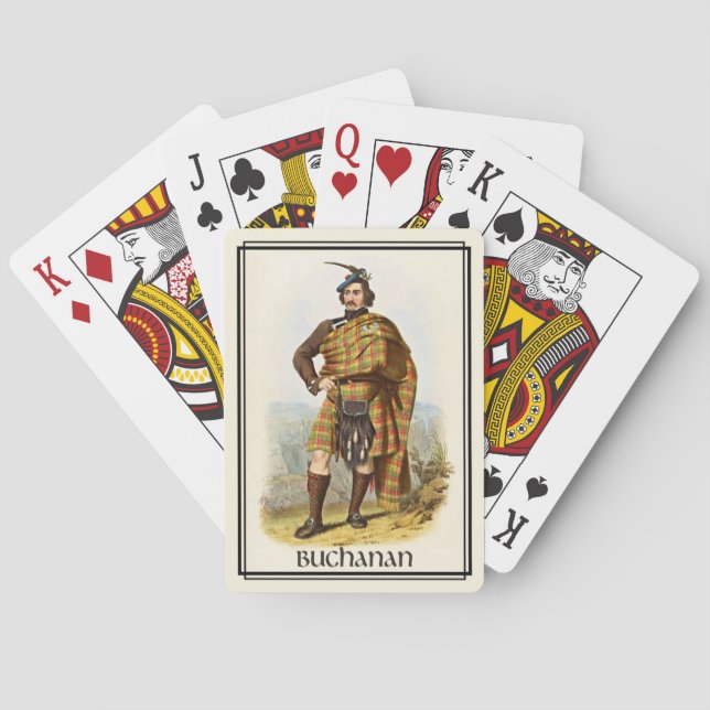 Clan Buchanan Classic Schottland Spielkarten (Rückseite)