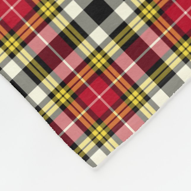 Clan Buchanan Dress Tartan Scottish Kariert Patter Fleecedecke (Ecke)