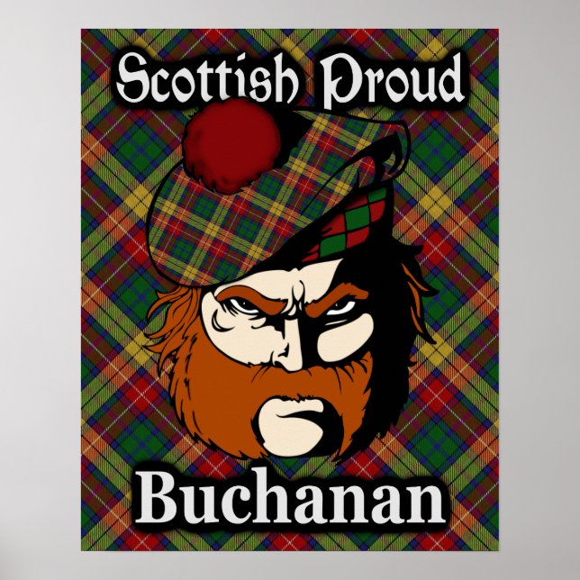 Clan Buchanan Scottish Tartan Poster (Vorne)