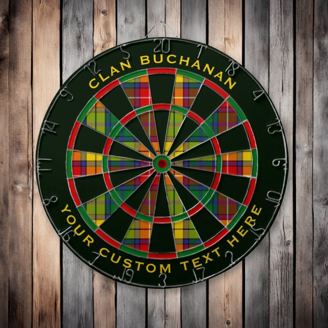 Clan Buchanan Tartan Dartscheibe (Von Creator hochgeladen)