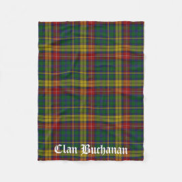 Clan Buchanan Tartan Fleece Blanket