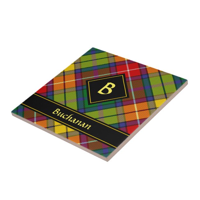 Clan Buchanan Tartan Fliese (Seite)