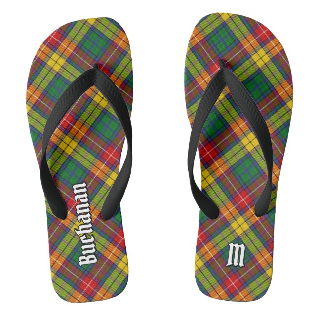 Clan Buchanan Tartan Flip Flops (Fußbett)