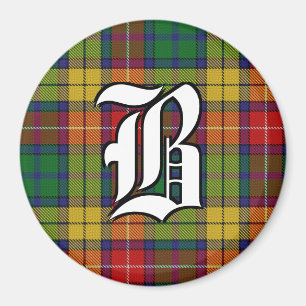 Clan Buchanan Tartan Kariert Accents Magnet