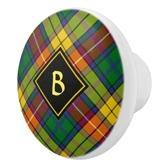 Clan Buchanan Tartan Keramikknauf (Rechts)