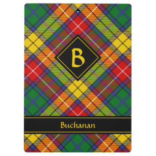 Clan Buchanan Tartan Klemmbrett