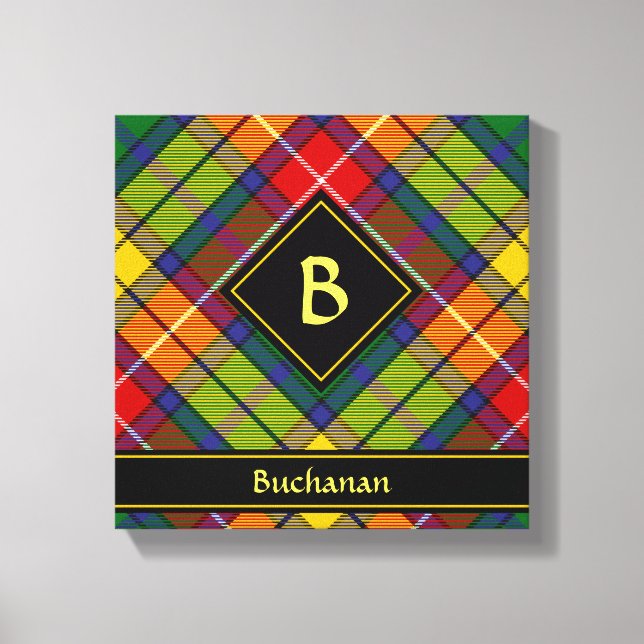 Clan Buchanan Tartan Leinwanddruck (Vorderseite)