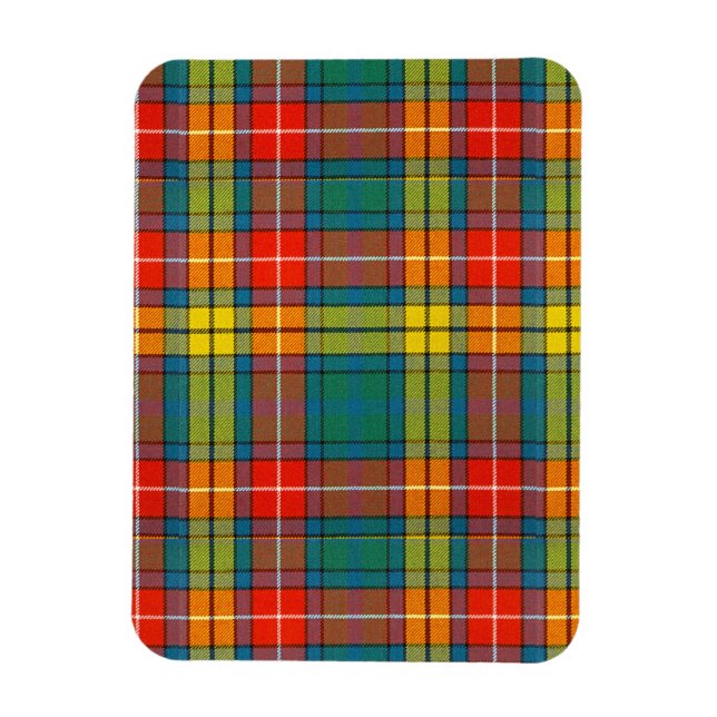 Clan Buchanan Tartan Magnet (Vertikal)