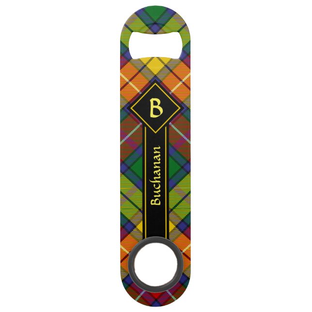 Clan Buchanan Tartan Speed Flaschenöffner (Vorderseite)