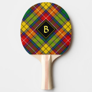 Clan Buchanan Tartan Tischtennis Schläger