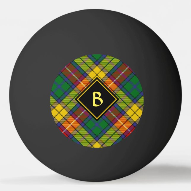 Clan Buchanan Tartan Tischtennisball (Vorderseite)