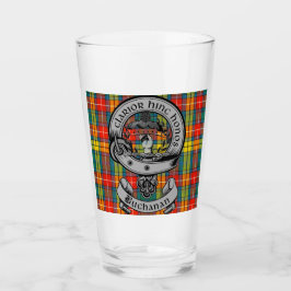 Clan Buchanan Wappen Abzeichen & Tartan Glas
