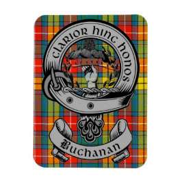Clan Buchanan Wappen Abzeichen & Tartan Magnet