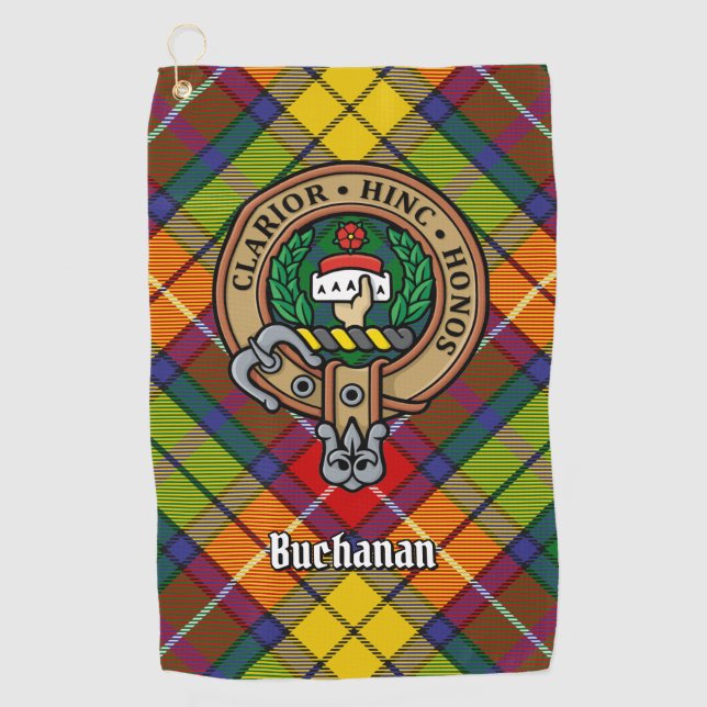 Clan Buchanan Wappen Golfhandtuch (Vorderseite)