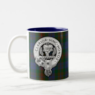 Clan Buchanan Wappen & Jagd Tartan Zweifarbige Tasse