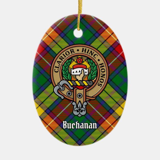 Clan Buchanan Wappen Keramik Ornament (Vorne)