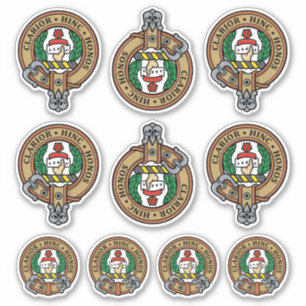Clan Buchanan Wappen Sticker Set