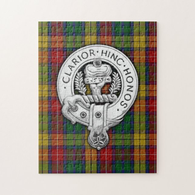 Clan Buchanan Wappen & Tartan (Vertikal)