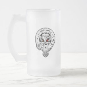Clan Buchanan Wappen & Tartan Mattglas Bierglas