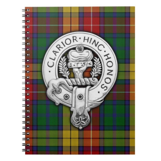 Clan Buchanan Wappen & Tartan Notizblock (Vorderseite)