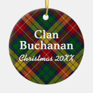 Clan-BuchananScottishTartan Keramik Ornament