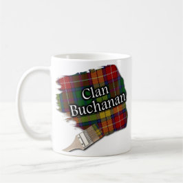 Clan-Buchanantartan-Farben-Bürsten-Schalen-Tasse Kaffeetasse