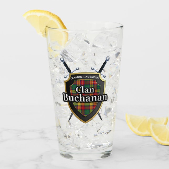 Clan-Buchanantartan-Schild Glas (Vorderseite Ice)
