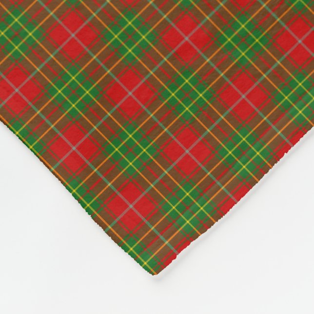 Clan Burnett Tartan Fleecedecke (Ecke)