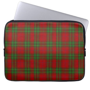 Clan Burnett Tartan Karierte Laptop-Abdeckung Laptopschutzhülle
