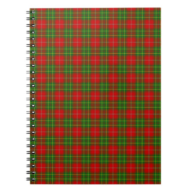 Clan Burnett Tartan Notizblock (Vorderseite)